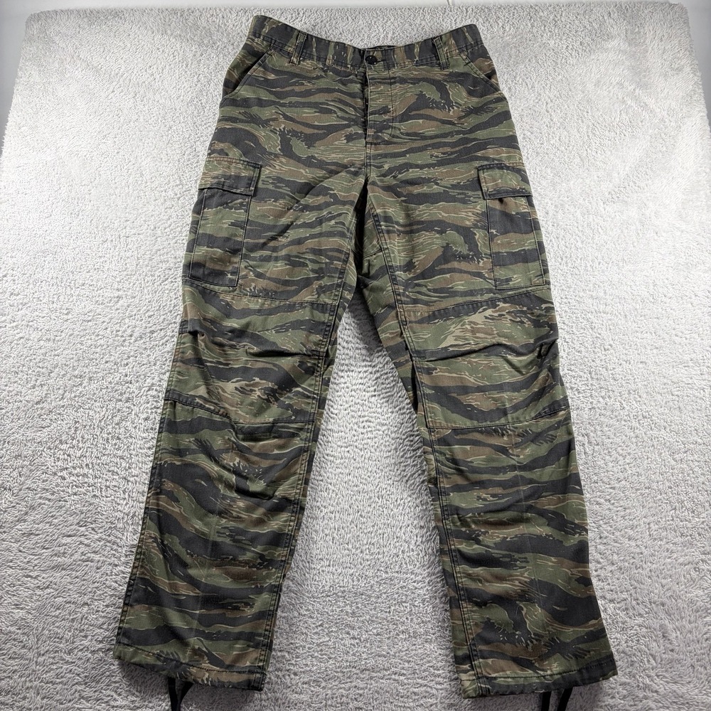 Rothco Ultra BDU Tiger Stripe Cargo Pants Mens Medium Regular Camo Military